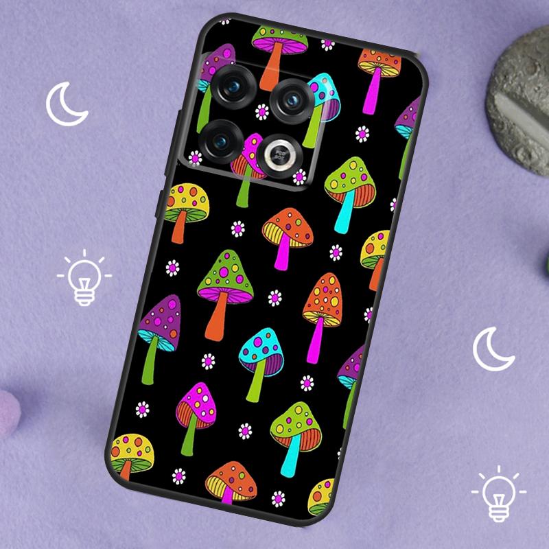 Trippy Mushroom Case For OnePlus 13R 12R 10R 13T 15 13 12 11 8T 10T Nord CE 4 3 2 Lite N20 N30 Nord 5 Cover