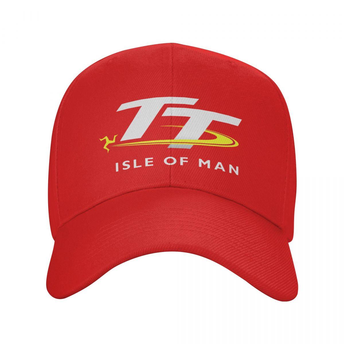 Custom Punk Unisex Motorcycle Sport Isle Of Unisex TT Races Baseball Cap Adult Adjustable Dad Hat Unisex Women Sports Snapback Hats Adjustable Cap