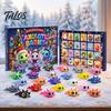 Boîtes de Fête Calendrier de l'Avent Axolotl 2026, Jouets Articulés Flexibles Imprimés en 3D, 24 Jours Jouets Salamandre Collectionnables Compte à Rebours de Noël avec Figurines,