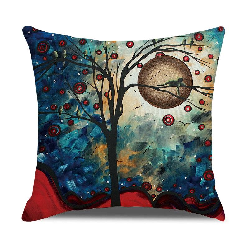 Printed Pillowcases, Linen Pillows, Sofa Pillows, Home Decoration Pillows