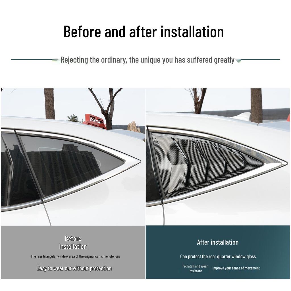 Haval F7 Rear Window Trim & Triangle Louver Decor