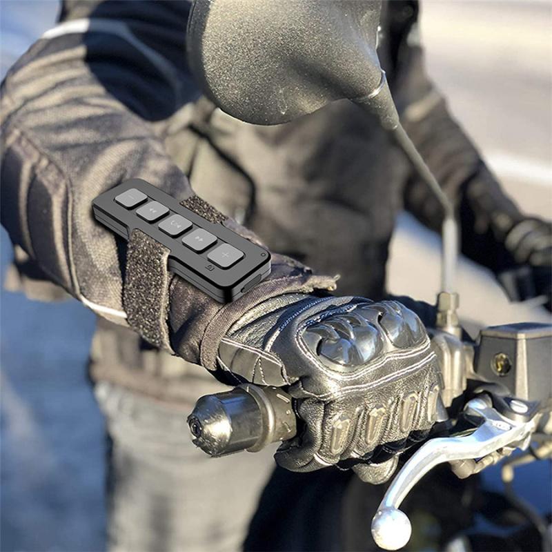 Wireless Bluetooth Motorcycle Handlebar Wrist Mount Remote Controller Waterproof