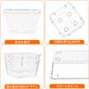 Lifewit 25 PCS Drawer Organizer Set Clear Plastic Desk Drawer Dividers Tradeless Storage Box for Jewelry and Divider Box for Office Makeup, Gadgets,