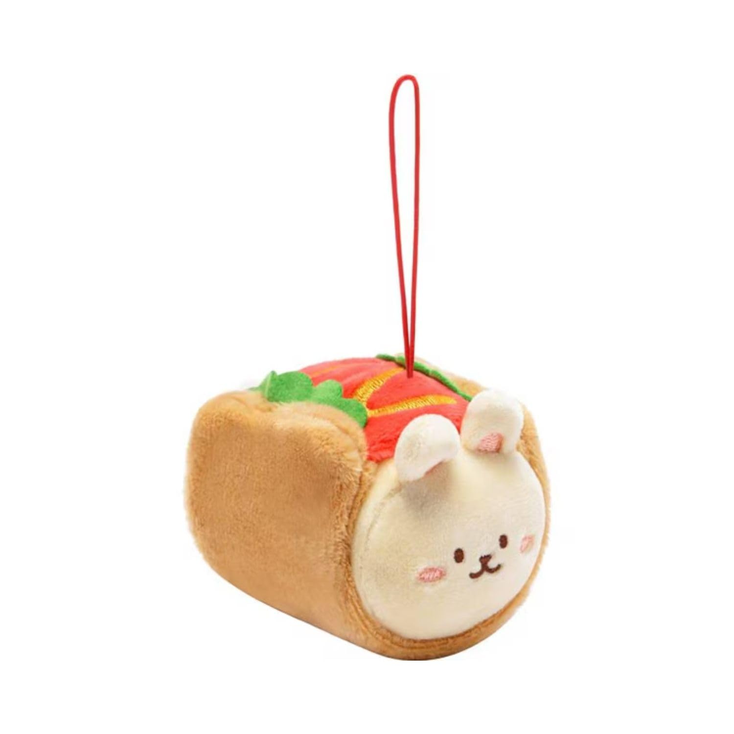 

IRIS RAIN ANIROLLZ Basic Series Hot Dog Bunny Plush 7x6x9cm Strap, (ANI-BN-PK)