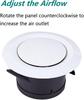 ABS Adjustable Air Vent White Round Soffit Exhaust Vent for Inline Duct Fan Outlet Vent 7.5-20cm
