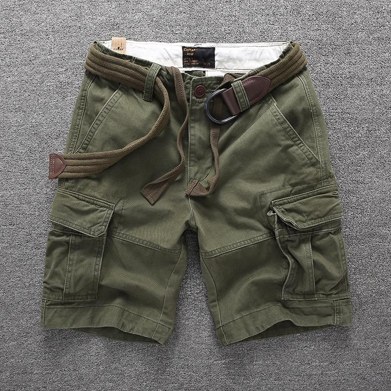 New Summer Casual Shorts, Cotton Loose Camouflage Work Pants, Men's and Youth Straight Leg Men's Pants