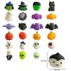 24pcs Mini Squishy Toys Squishies Halloween Kawaii Zombie Ghost Pattern Stress Relief Squeeze Toys For Children Kids Gifts