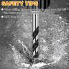 Multi Material Drill Bit 6 8 10 12mm with Alloy Tips for Wall Mirror Ceramic Tile Brick Concrete Walls
