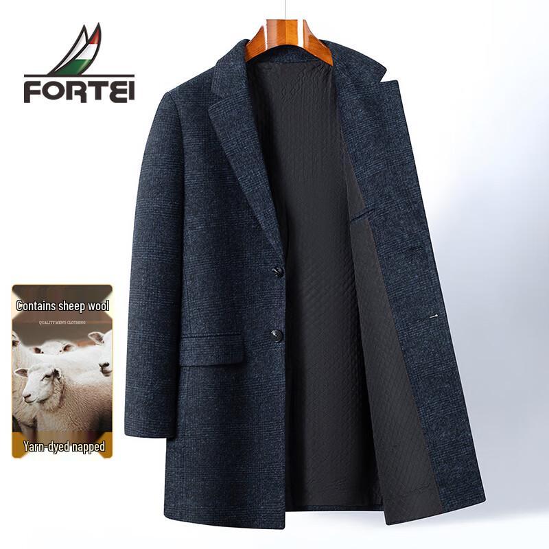 

Men s Winter Wool Blend Mid-Length Overcoat XL (52)