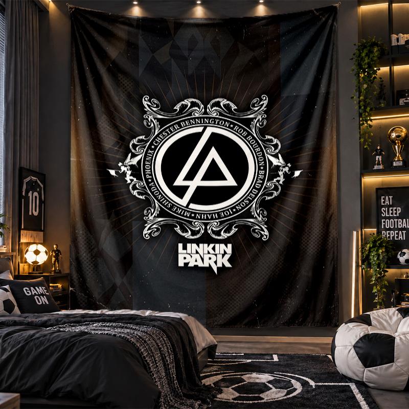 Wall Hanging Tapestry Linkin Park Print Cloth for Living Room Bedroom Home Decor