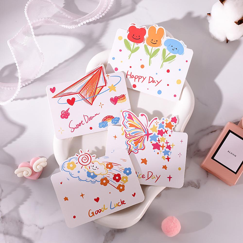 Einfache und Schlichte Bildgrußkarte Qixi Valentinstag Geburtstag Dankeskarte Segenskarte