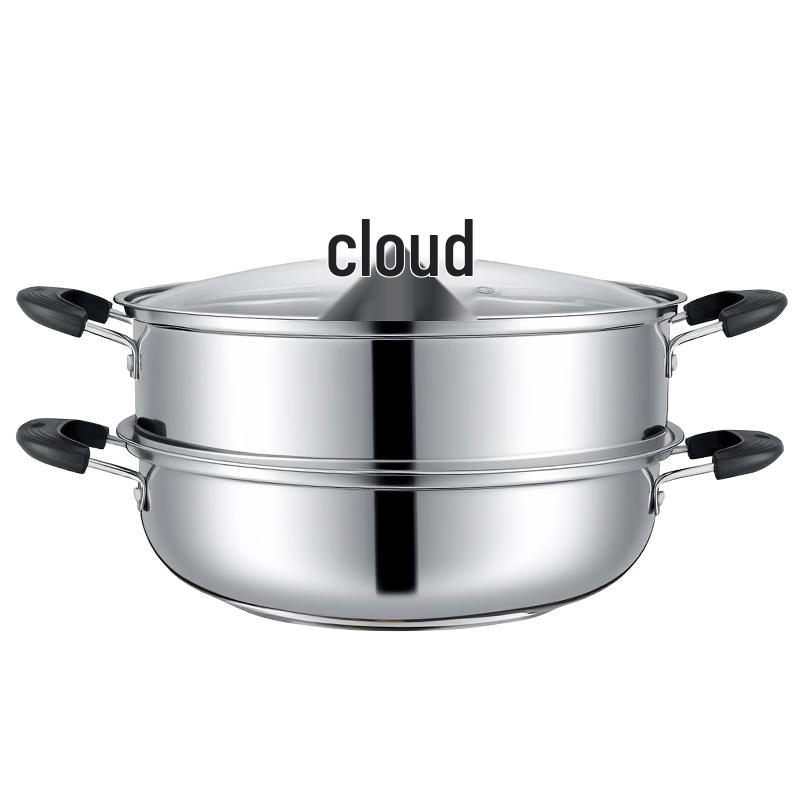 BSITN 28cm Double Layer Stainless Steel Steamer