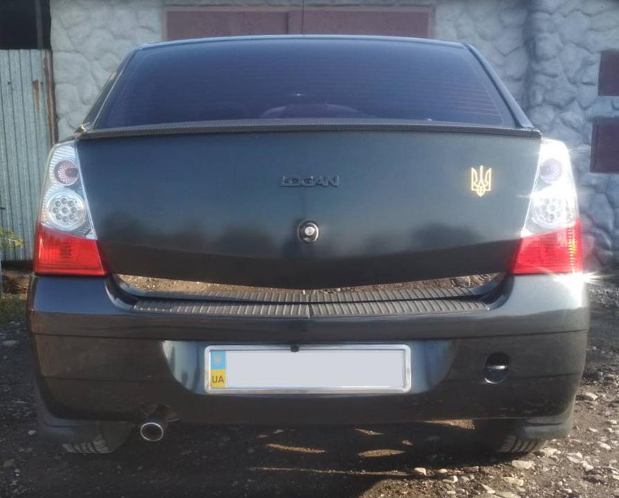 Trim On the Lower Edge of the Trunk Lid (stainless Steel) for Renault Logan I 2005-2008