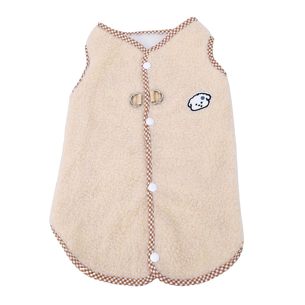 Dog Winter Jacket Wind Proof Soft Comfortable Warm Fleece Vest Dog Sweater for Home Outdoor
