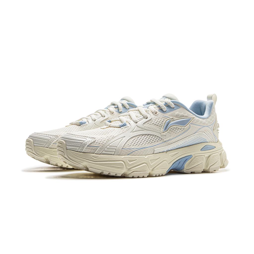 Li Ning Xiaoyao Retro Trend Lightweight Shock Absorbing Casual Running Shoes Women Sneakers Light-Blue ARXV004-3