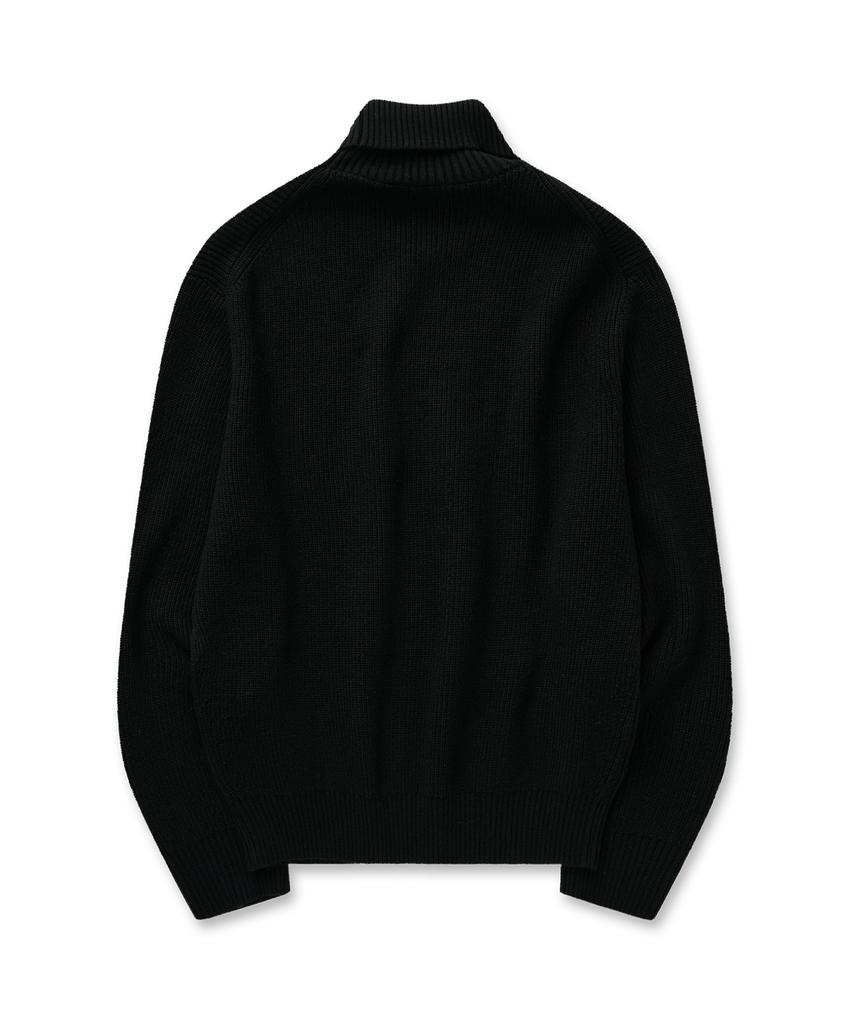 Pilpeu Classic Roll-Neck Knit 31(Black)