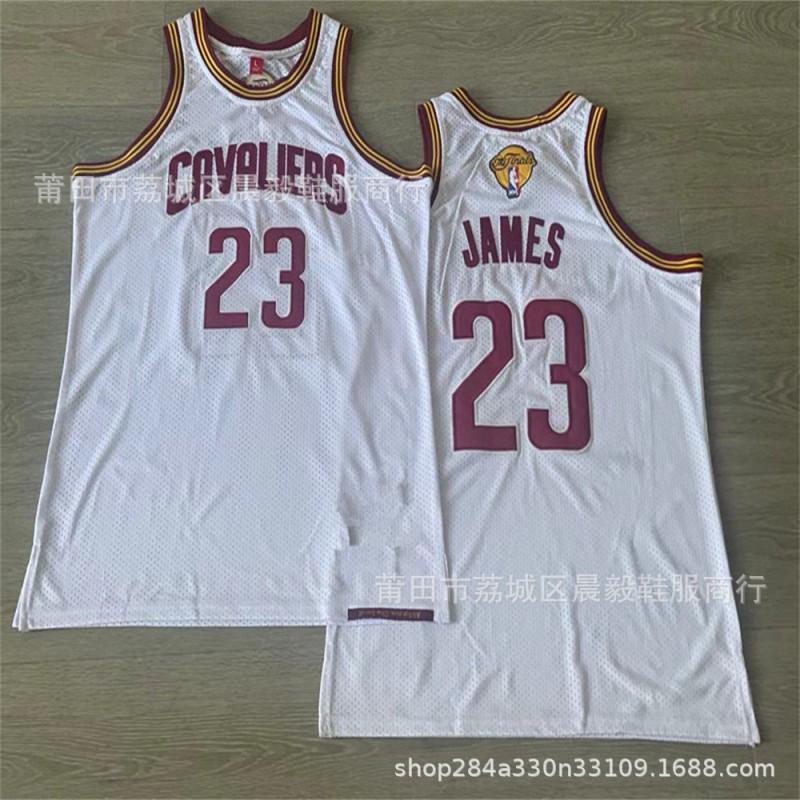 Mens Retro Cleveland Cavaliers 23 Basketball Jersey Mesh Stitched NBA Style Sportswear