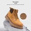 Camel Men's Winter Plush Lined Thick-Soled Work Boots
