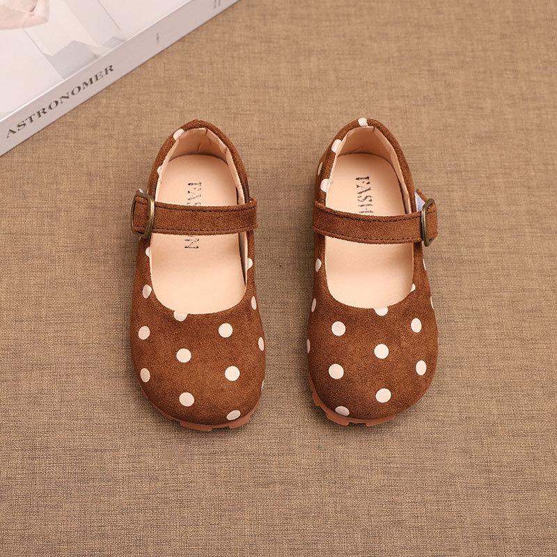 Soft Sole Comfortable Princess Leather Shoes For Little Girls Kids