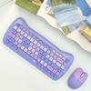 2,4-g-Kabellose Tastatur-Maus-Kombination: Charmanter Pink-Punk-Stil, perfekt für Laptops, PCs im Home Office
