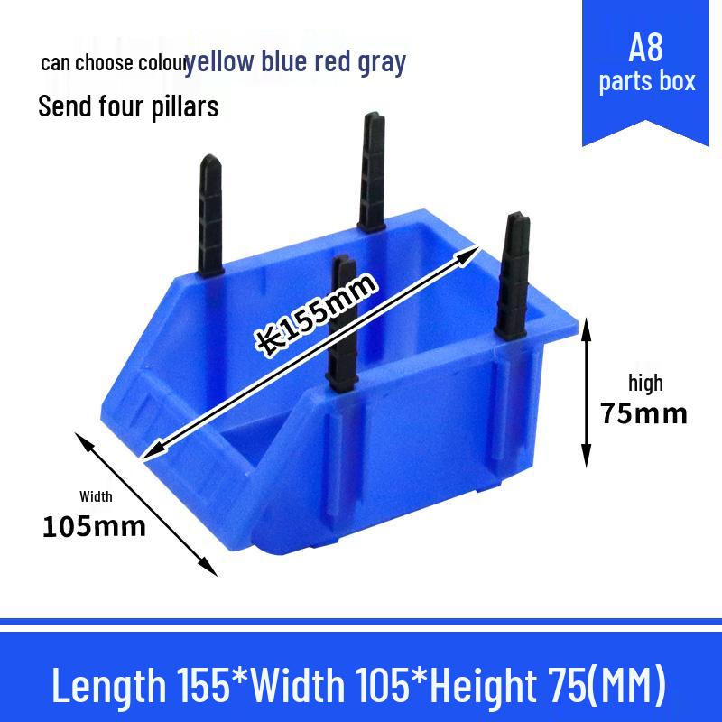 

Пластиковый ящик для хранения с наклонным отверстием и разделителями - Утолщенный органайзер для винтов и аксессуаров