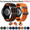 Marine Band for Samsung Galaxy Watch 7 Straps No Gaps Sport Silicone Bracelet Galaxy Watch FE/6 4 Classic/5 Pro Bands 44mm 40mm 3