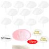 15pcs DIY Cake Tool Birthday Acrylic Cake Topper Blank No Texts Acrylic Board For Baking Wedding Cake Decorations Tool Indicator