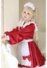 Costume da Cameriera Giapponese Bianco e Nero Super Carino - Manica Lunga