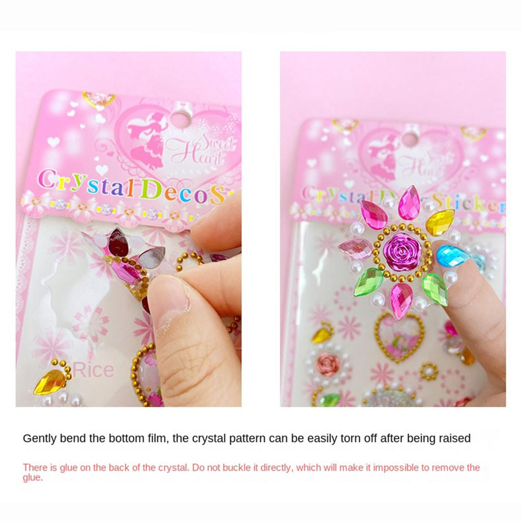 Hoge Kwaliteit 1 Stuk Hoge Kwaliteit Bloemen Hoge Kwaliteit Acryl Hoge Kwaliteit Kristal Hoge Kwaliteit Diamant Hoge Kwaliteit Sticker Hoge Kwaliteit Meisjes