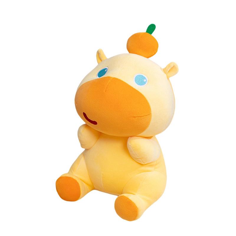 Cute Capybara Lululu Plush Emoji Keychain Doll