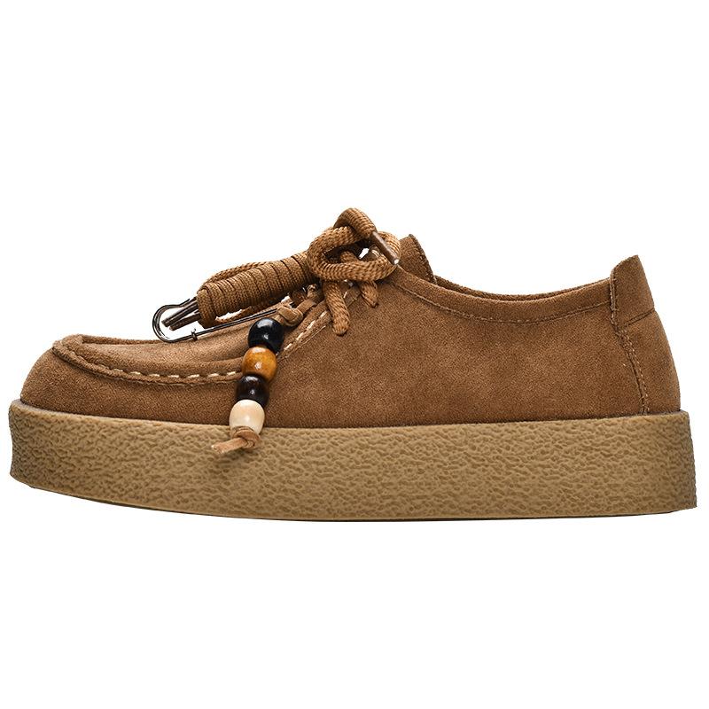 New product hot sale autumn new retro platform single shoes versatile casual women's shoes 6002