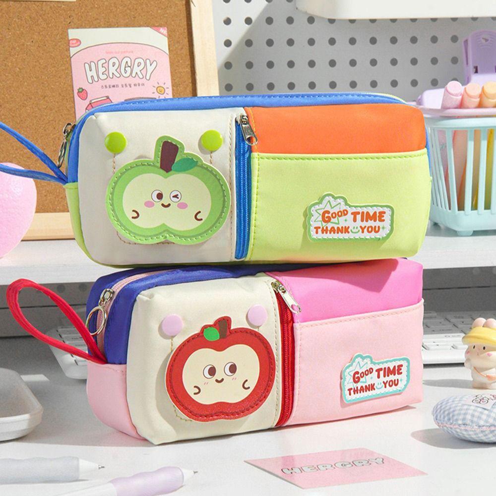 Three Layers Pencil Case Large Capacity Stationery Storage Bag Stationery Organizer  School Office