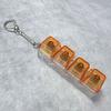 4-Key Decompression Button, Shaft Tester, Keychain Pendant, Fingertip Press And Decompress, Luminous Toy Fingertip Button