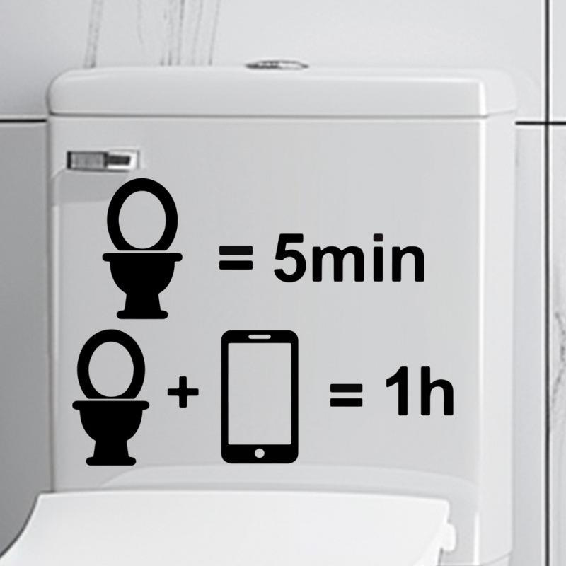 Creative Waterproof Removable Flip-Top Toilet Decal Sticker