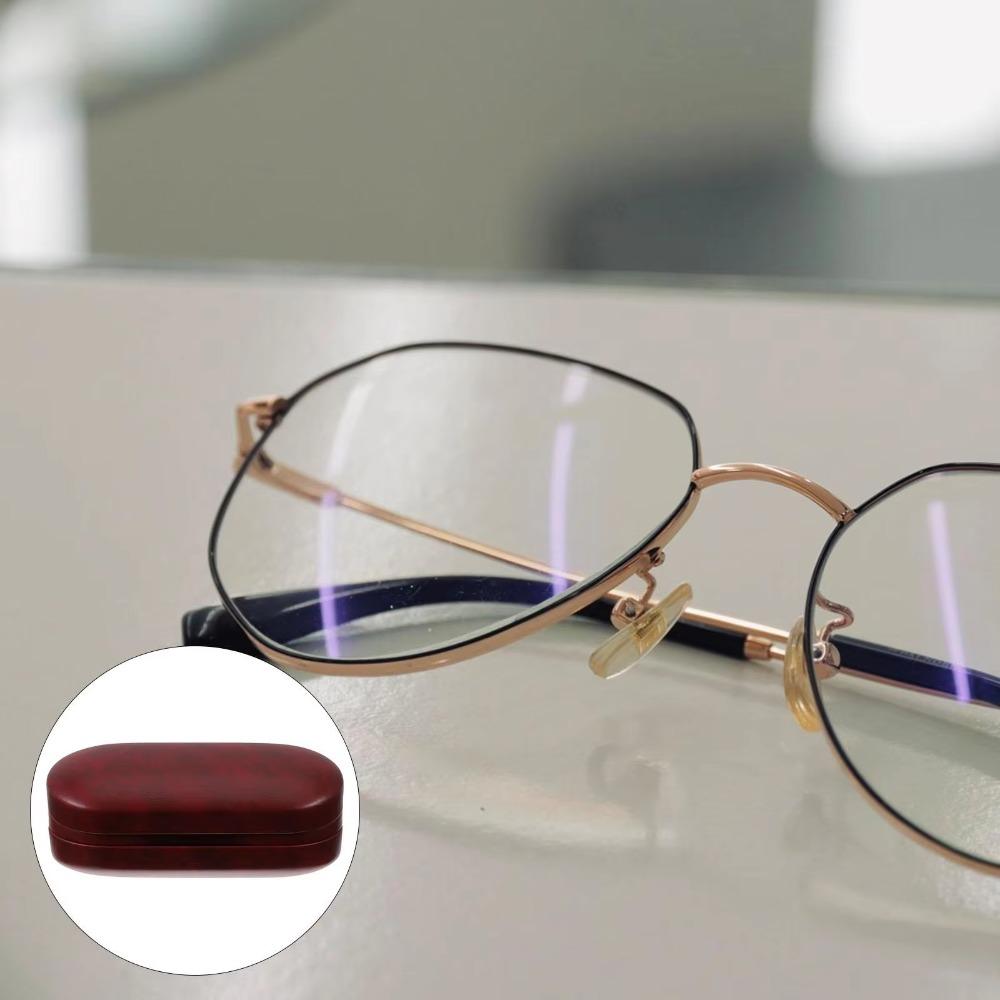 Luxury Dual Layered Eyewear Box Built-in Mirror Eyewear Protective Cases  Business Travel