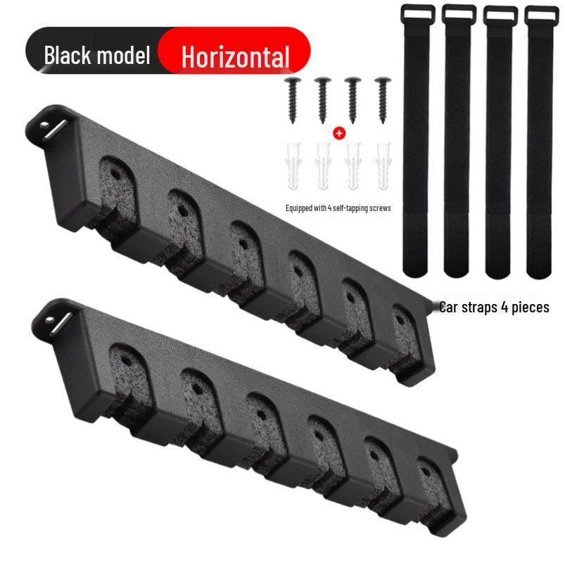 Multi-functional Wall-mounted Fishing Rod Rack - Hole-free Display and Storage