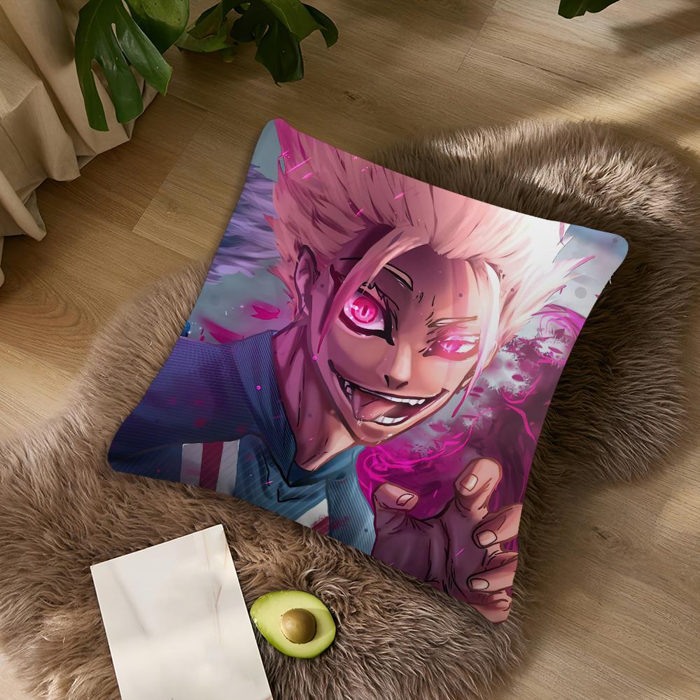 BLUE LOCK S-Shidou R-Ryuusei Kissenbezug Wohnzimmer Akzent Sofa Rückenstütze Quadratisch Lounge Erholsames Nickerchen Begleiter Kissenbezug