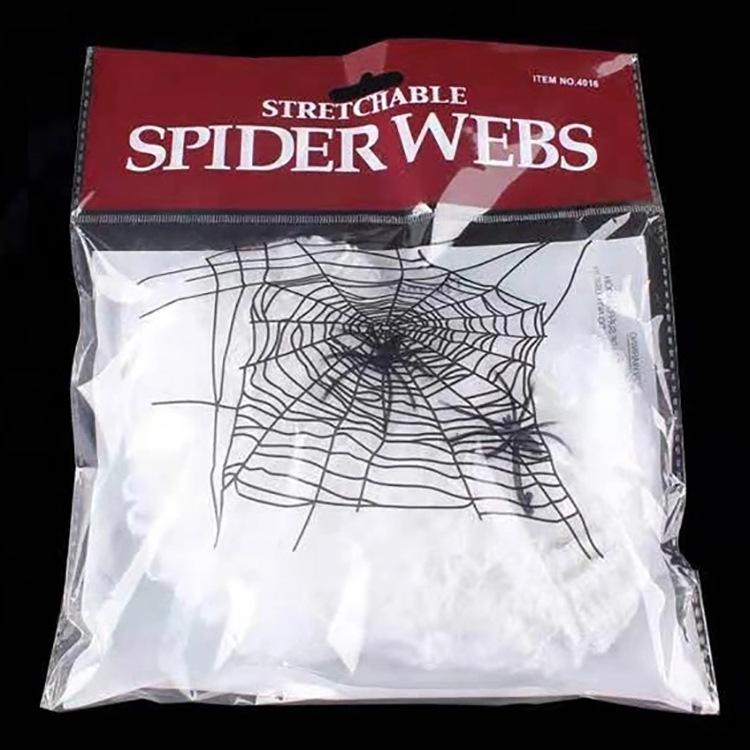 

Набор паутины и хлопка для украшения на Хэллоуин (10г-1000г, 2-100шт) - Идеально для сцен Фестиваля Голодных Духов в барах и KTV 20 spiders