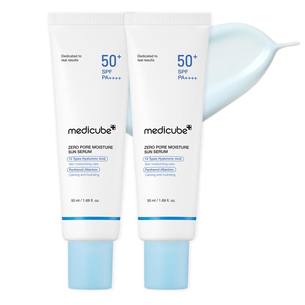 Medicube Zero Pore Moisture Sun Serum 50ml - UV Protection Hydrating Soothing Care, Korean