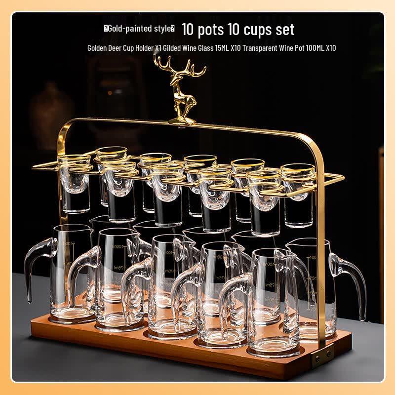 Qiwei Light Luxury Crystal Glass Baijiu Set