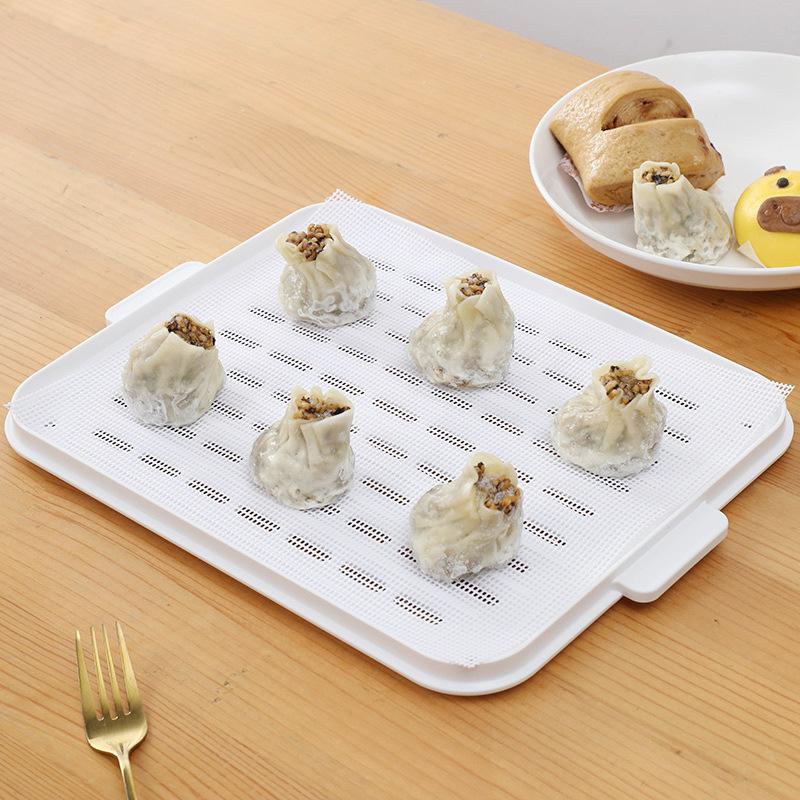 1Pcs Square Oven Kitchen Accessories Steamer Mesh Pad Food Fruit Dryer Reusable Dehydrator Sheets Silicone Non-Stick Baking Mat