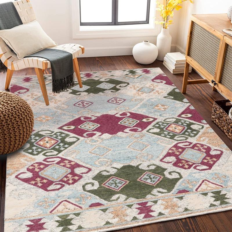 

Large Living Room Area Rug with Tree Ring Inspired Pattern Gray Brown Tones and Gold Accents Decorative Carpet Home Decoration 40X60CM