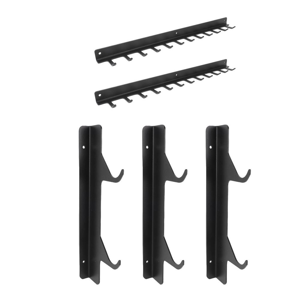 Pull Down Bar Storage Rack Wall Mounted Home Gym Storage   for Workout Equipment
