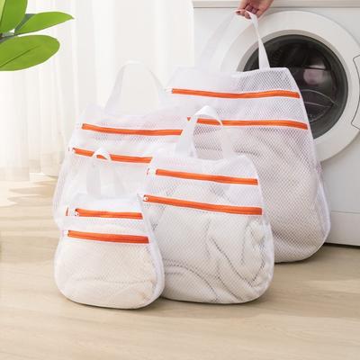 Reusable Laundry Wash Bags Double-Layer Zipper Underwear Laundry Bags New Washing Bag  Socks