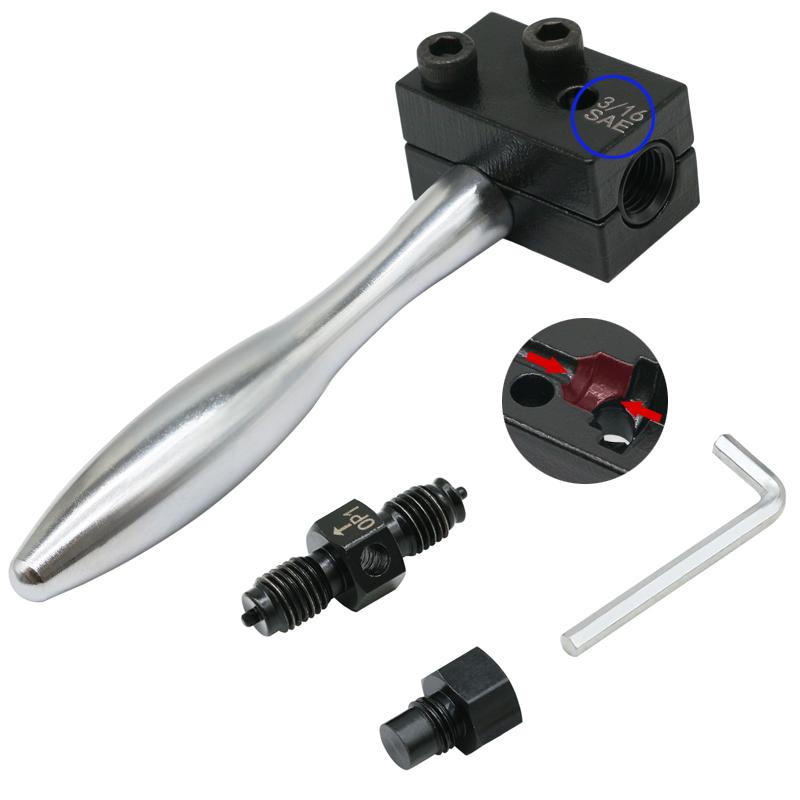 

Ручной инструмент для двойной развальцовки тормозной трубки 3/16 дюйма, 45 градусов SAE, для тормозного шланга, никелевой и медной трубки 4,75 мм