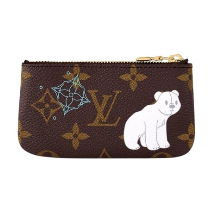 Louis Vuitton Key Pouch Monogram/Azur Frost M12229