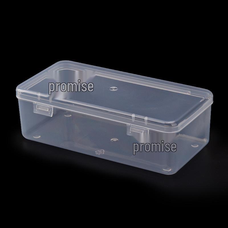 Rectangular Transparent Plastic Storage Box for Hardware, Jewelry, or Components