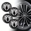 4pcs/set 56mm Automotive Wheel Center Hub Cap Sticker | Wheel Center Cap Modification Decorative Label General Automotive Exterior Trim Accessories