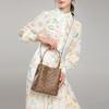 Coach Town 21 Monogram Canvas And Leather Bucket Bag Women Bags Brown 2312-IMRO8