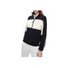 Fila Originale Series Two-Tone Spliced Letter Logo Print Stand Collar Zip Retro Jacket Women jackets Legendary-Blue F11W319502F-NV